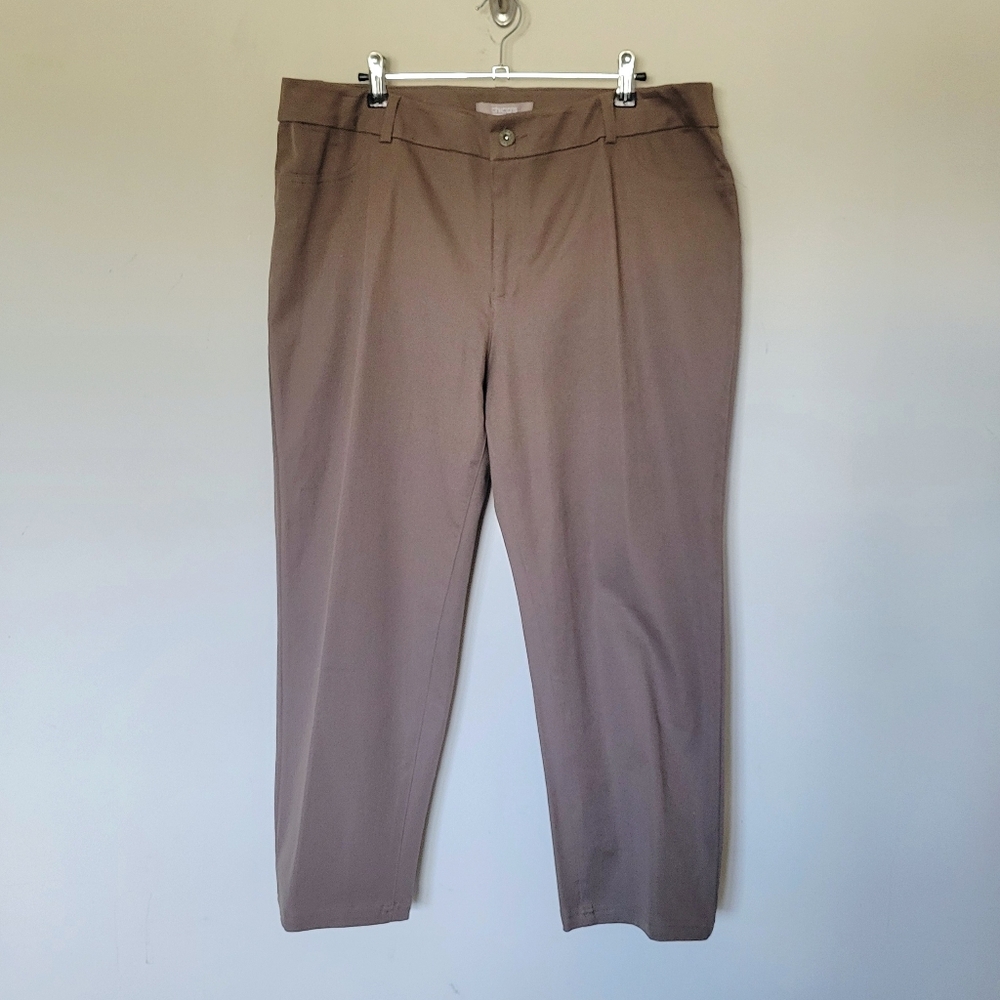 Chicos Capital Stretch Alberta Cropped Pants in Cairo